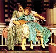 Lord Frederic Leighton Mussic Lesson Spain oil painting artist